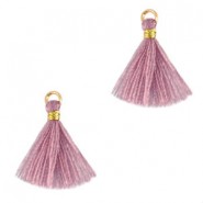 Borla estilo Ibiza 1.5cm - Gold-light mauve purple